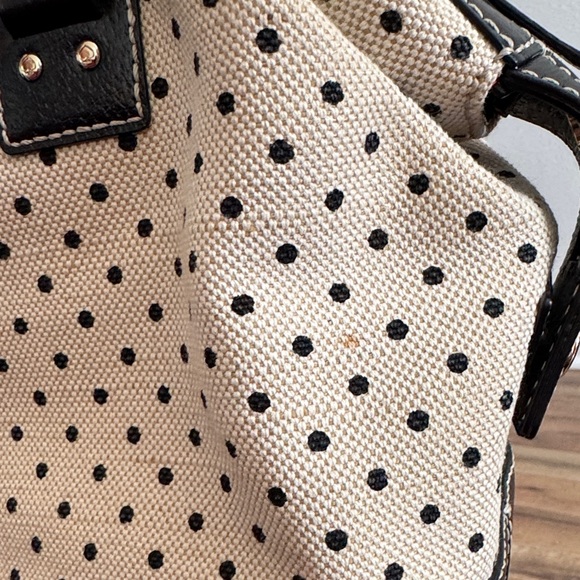 Kade Spade Dr Bag Satchel cream polkadot bag - Picture 15 of 16